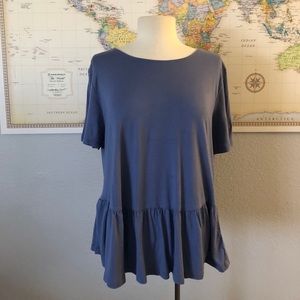BLUE OLD NAVY Peplum Top